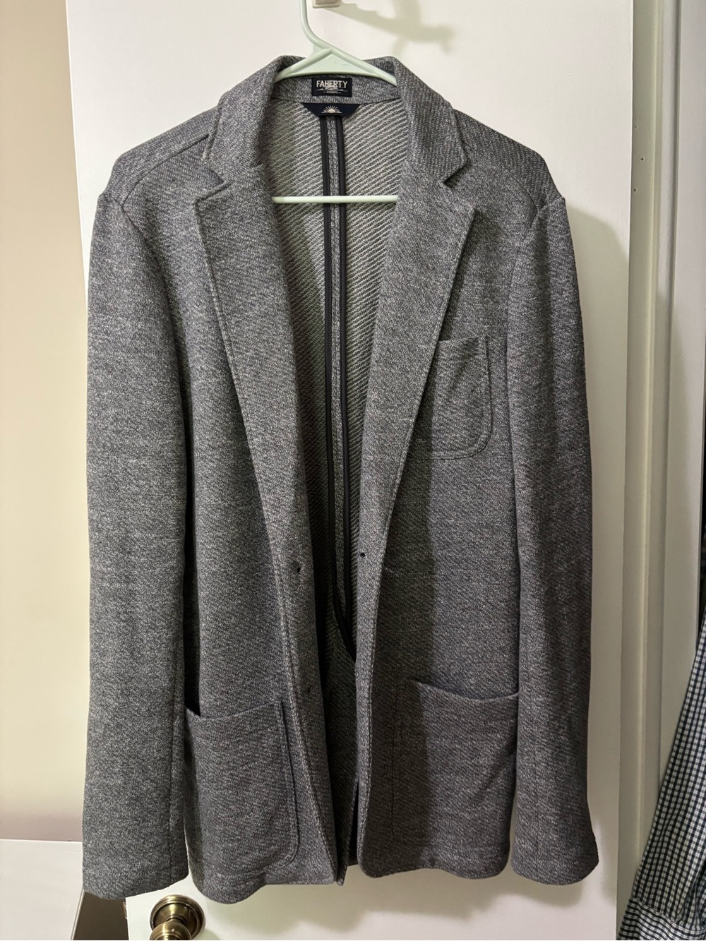 Faherty Heather Gray Inlet Blazer